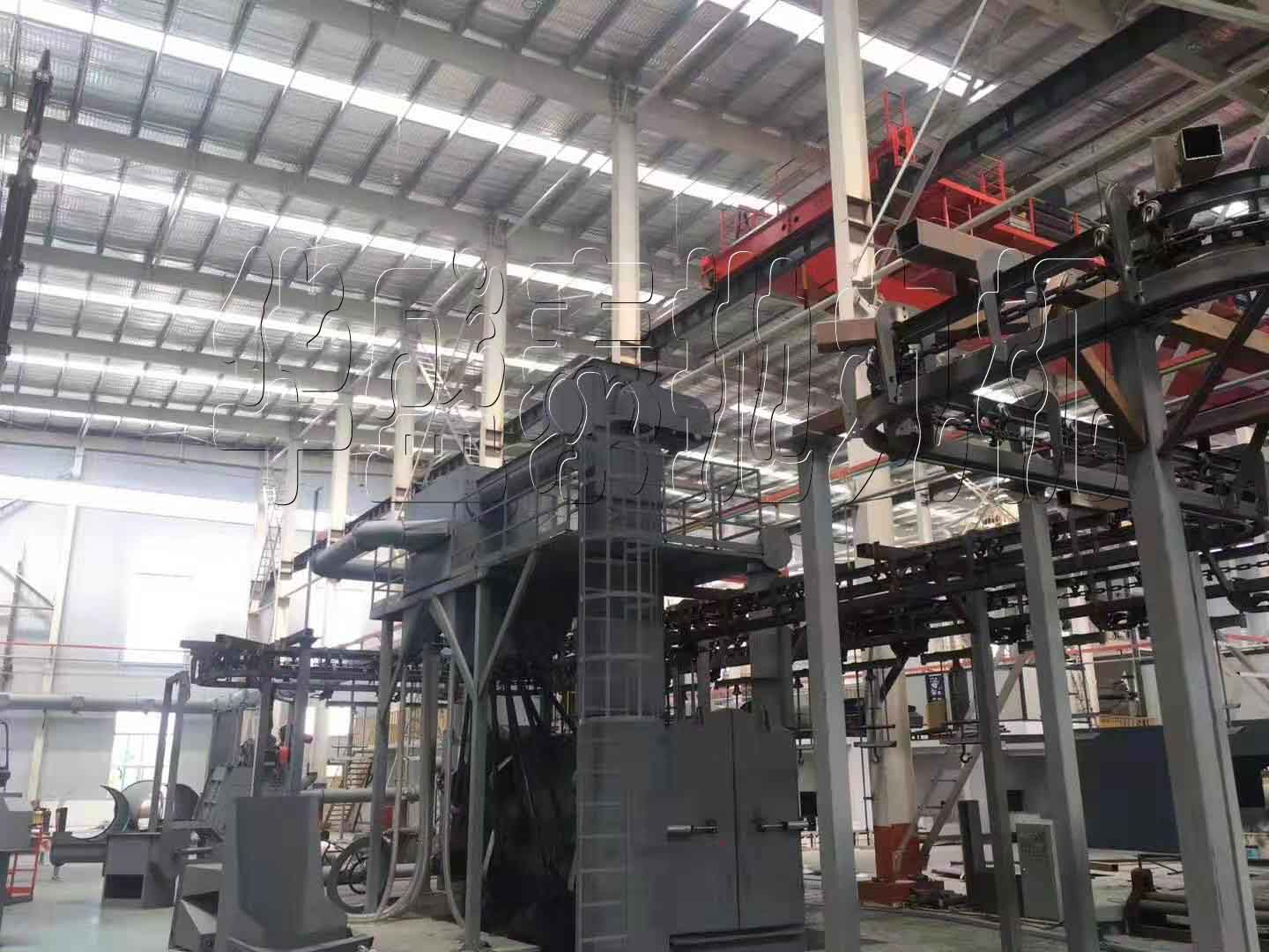 hst385多工位吊鏈式拋丸機應用范圍有哪些，大家來說一說